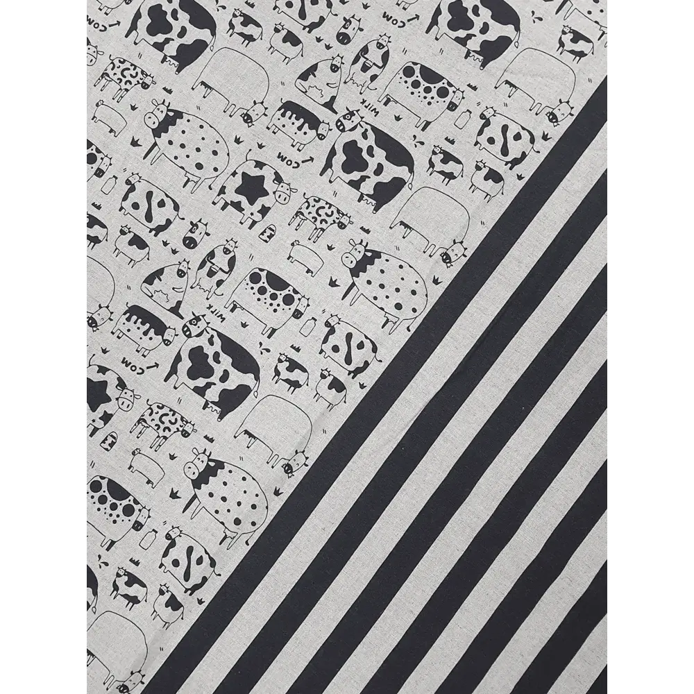 Фото 2 Штора Ktekstil Premium Лен Хлопок НАЙДИ БЫЧКА 145x300 правая цвет черный/серый Фото 2 Штора Ktekstil Premium Лен Хлопок НАЙДИ БЫЧКА 145x300 правая цвет черный/серый