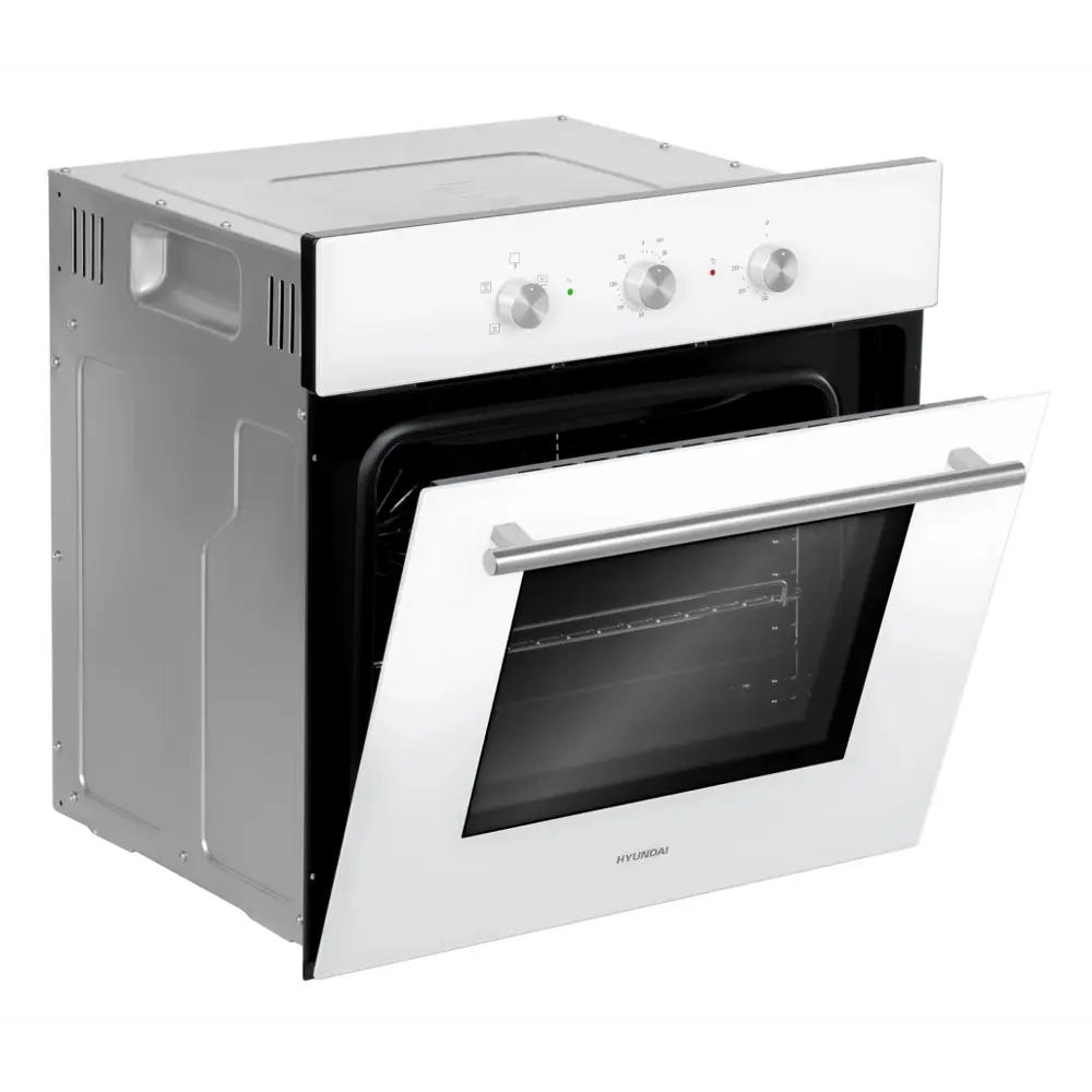 Фото 8 Электрический встраиваемый духовой шкаф Hyundai HEO 6632 WG 59.5x59.5x52 см цвет белый Фото 8 Электрический встраиваемый духовой шкаф Hyundai HEO 6632 WG 59.5x59.5x52 см цвет белый