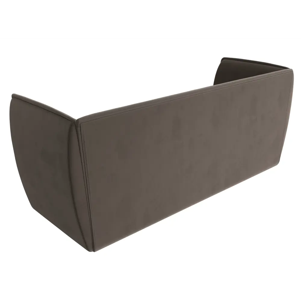 Фото 6 Диван кухонный прямой Бергамо 3-х местный Лига диванов 112090 200x80x64 см велюр цвет коричневый