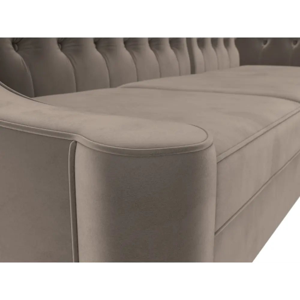 Фото 4 Диван кухонный угловой Бронкс правый угол Лига диванов 110365 217x95x156 см велюр цвет коричневый