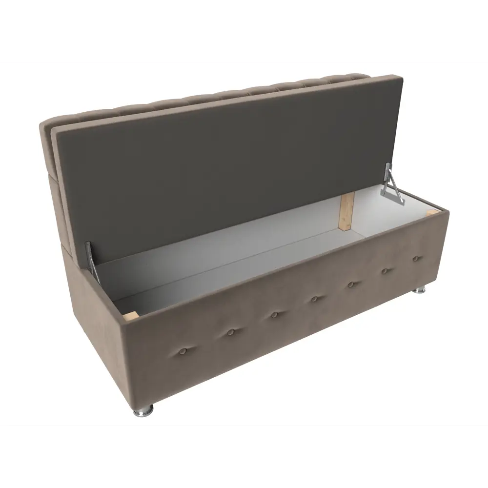 Фото 7 Диван кухонный прямой Вента Лига диванов 108764 152x90x61 см велюр цвет коричневый