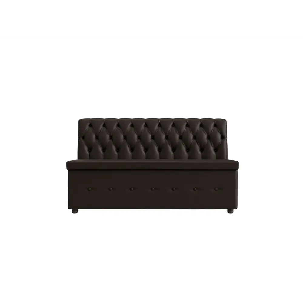 Фото 6 Диван кухонный прямой Вента Лига диванов 108781 152x90x61 см экокожа цвет коричневый