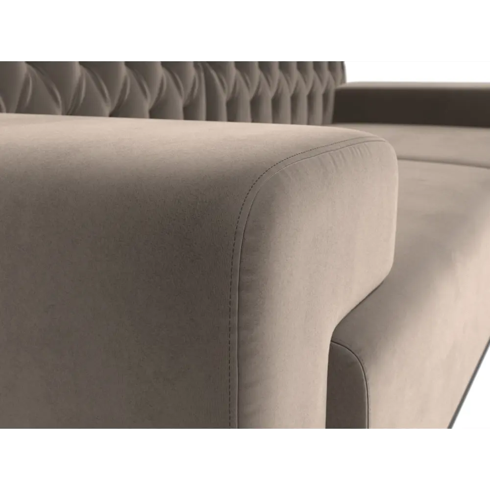 Фото 6 Диван прямой Мюнxен Люкс Лига диванов 109124 207x82x73 см велюр цвет коричневый