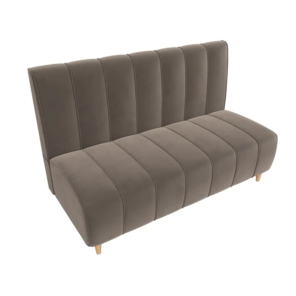 Фото 5 Диван кухонный прямой Ральф Лига диванов 104136 152x100x61 см велюр цвет коричневый