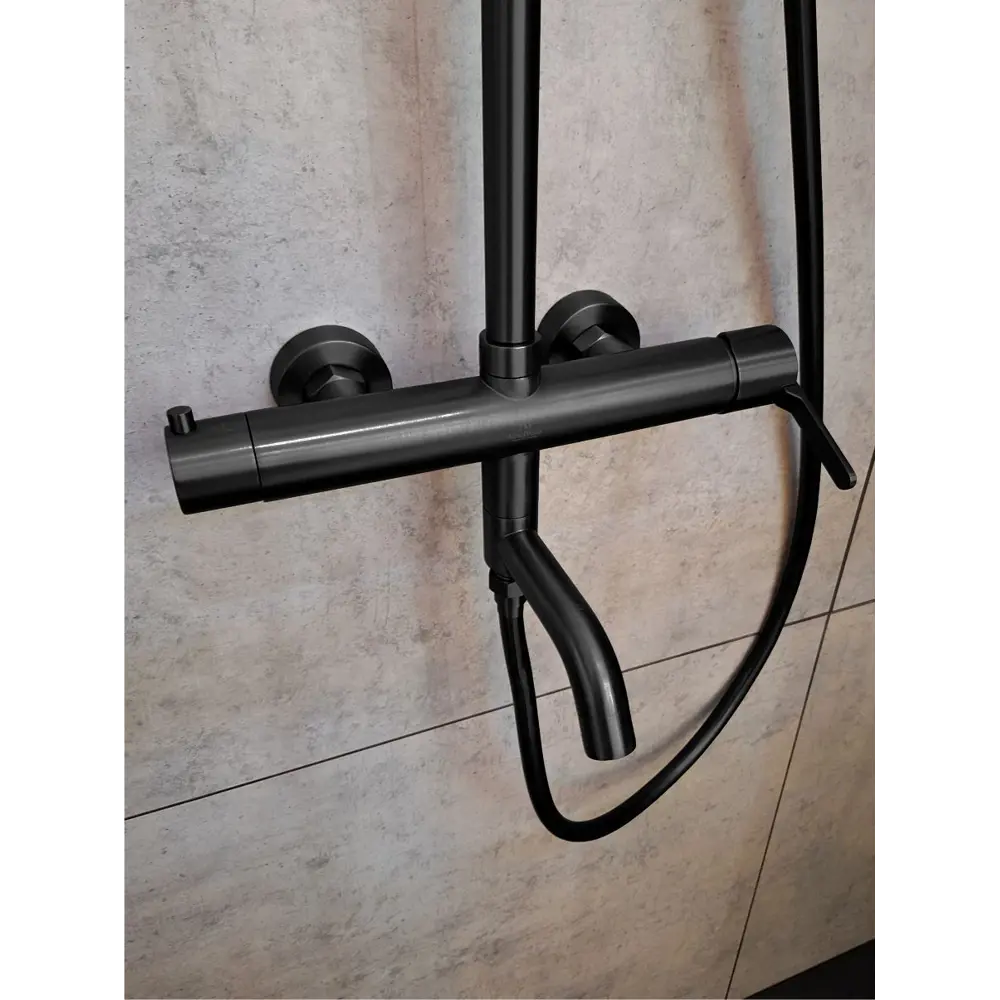 Фото 6 Душевая стойка Altrobagno Unione 030209 neop AltroBagnoUnione030209NeOp 1 режимная цвет черный матовый Фото 6 Душевая стойка Altrobagno Unione 030209 neop AltroBagnoUnione030209NeOp 1 режимная цвет черный матовый