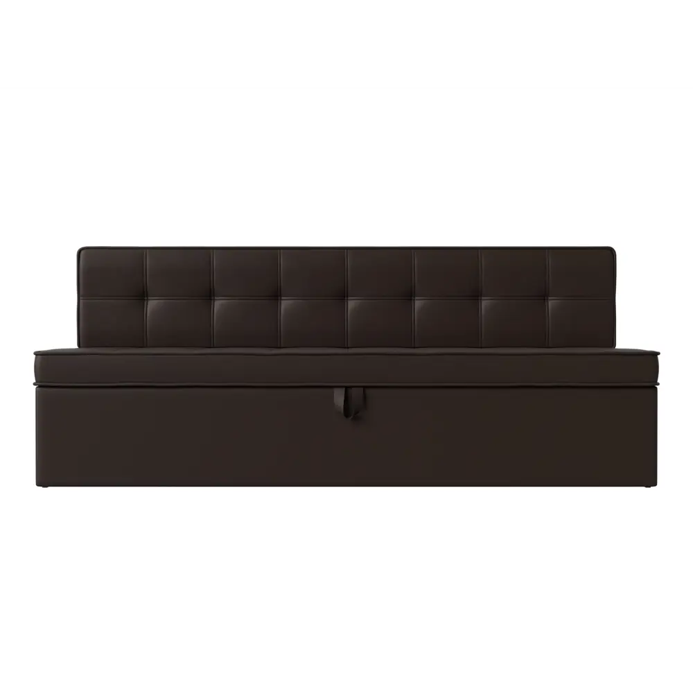 Фото 2 Диван кухонный прямой Теxас Лига диванов 113119 184x83x64 см экокожа цвет коричневый