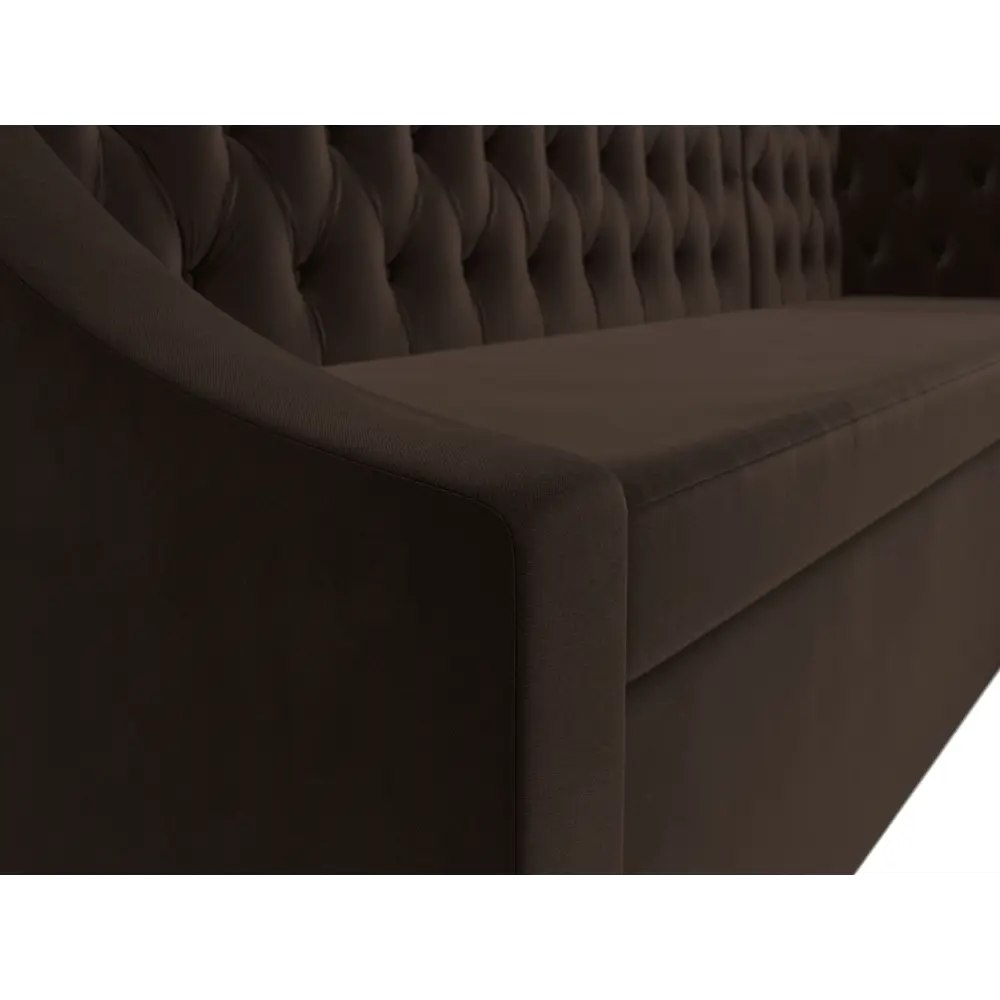 Фото 4 Диван кухонный угловой Мерлин правый угол Лига диванов 100452 200x88x130 см микровельвет цвет коричневый Фото 4 Диван кухонный угловой Мерлин правый угол Лига диванов 100452 200x88x130 см микровельвет цвет коричневый