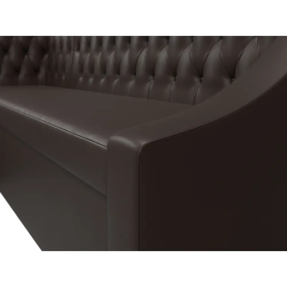 Фото 4 Диван кухонный угловой Мерлин левый угол Лига диванов 100460L 200x88x130 см экокожа цвет коричневый