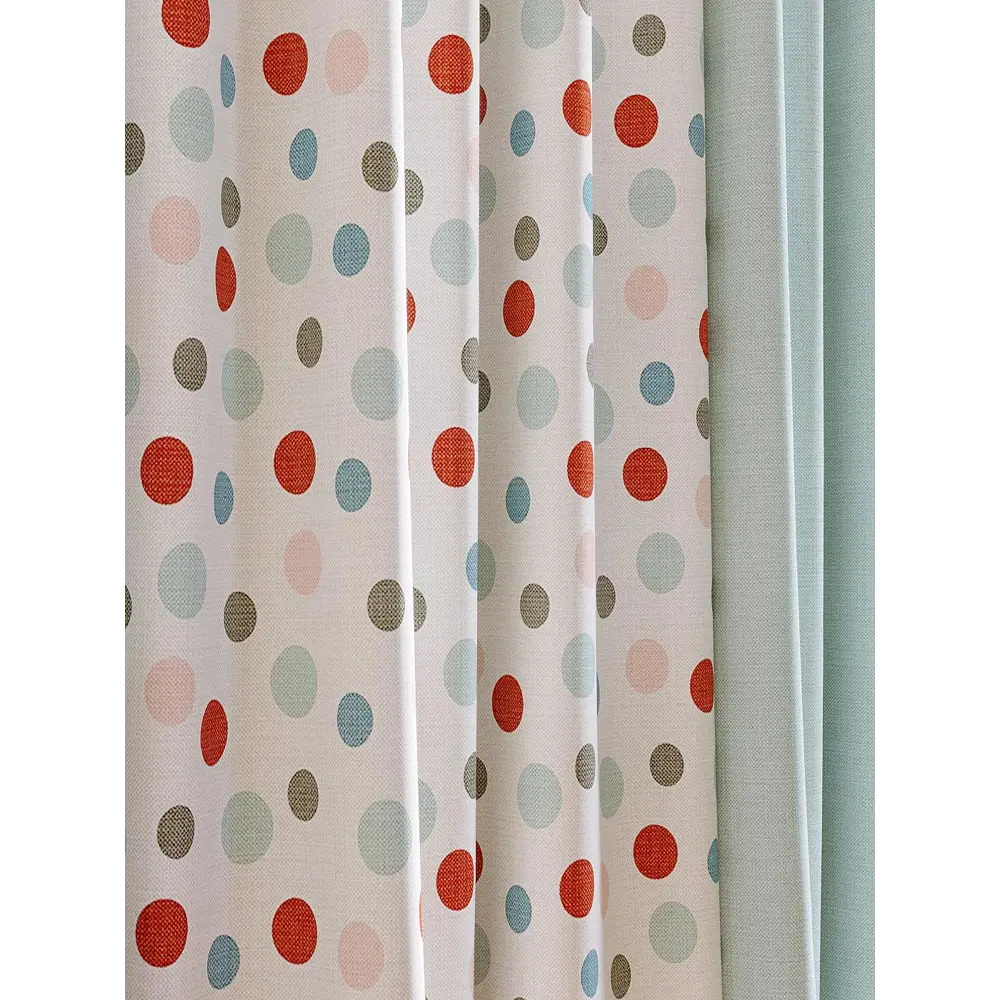 Фото 2 Комплект штор на шторной ленте AT Home Претис 220x280 см цвет мятный Фото 2 Комплект штор на шторной ленте AT Home Претис 220x280 см цвет мятный