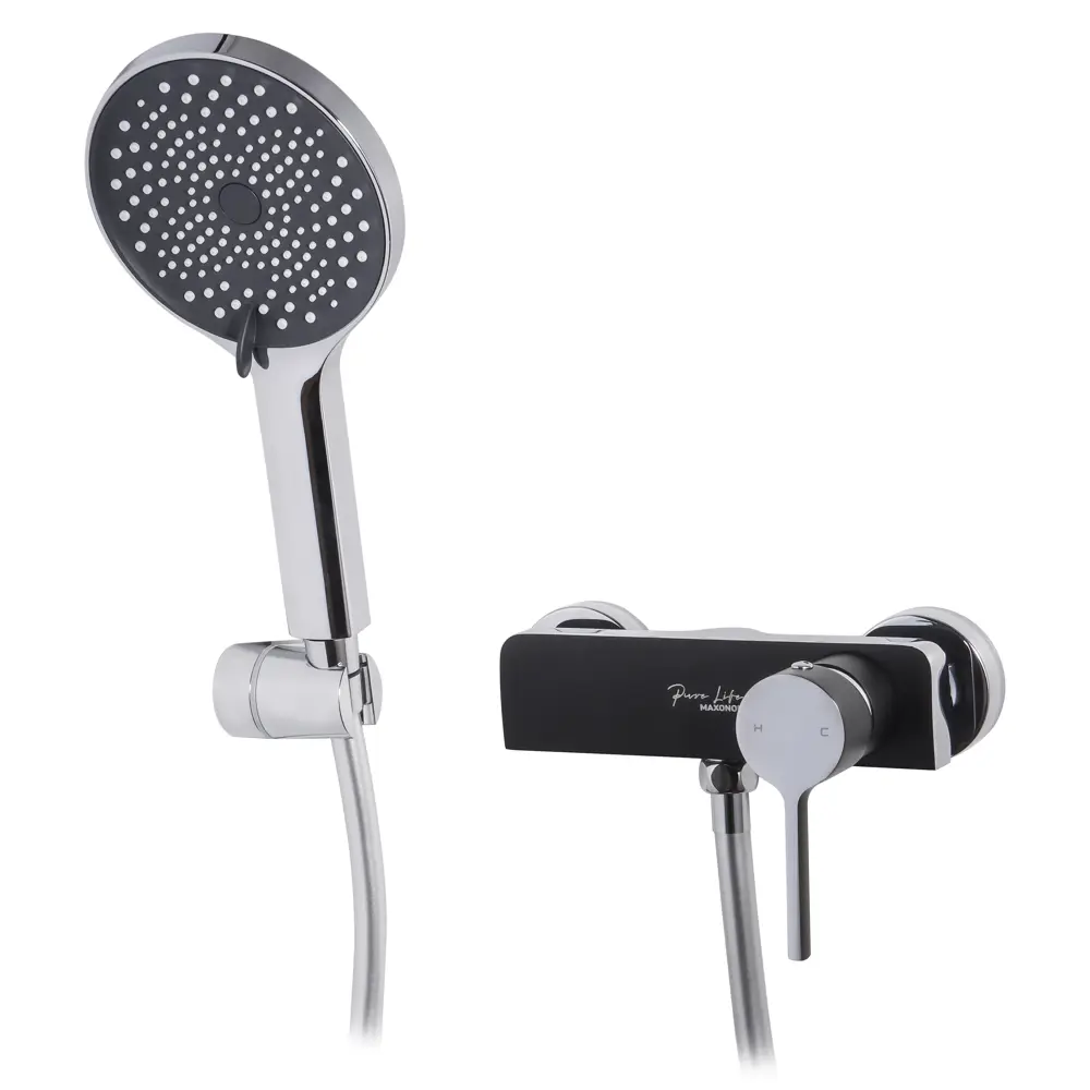 Фото 2 Смеситель для душа Maxonor Pure Life PL9093-7 Magic, цвет черный