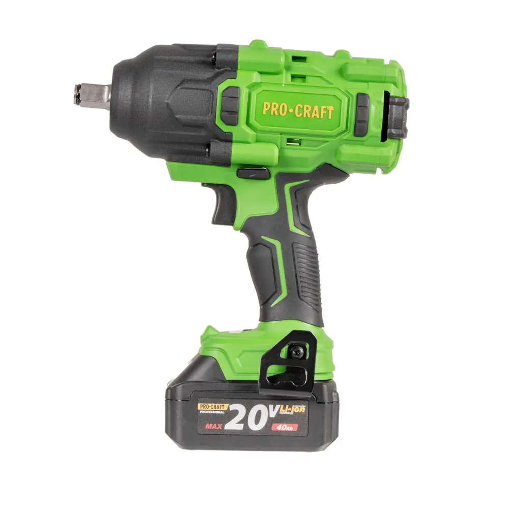 Фото 8 Гайковерт аккумуляторный бесщеточный Procraft PWA80, 20 В Li-Ion 1x4 Ач, 1600 Нм Фото 8 Гайковерт аккумуляторный бесщеточный Procraft PWA80, 20 В Li-Ion 1x4 Ач, 1600 Нм