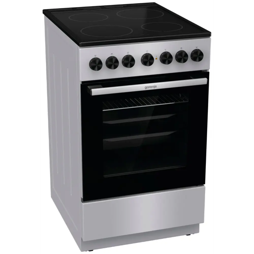 Фото 8 Электрическая плита с духовкой Gorenje 492211 50x85x59.4 см цвет серебристый Фото 8 Электрическая плита с духовкой Gorenje 492211 50x85x59.4 см цвет серебристый