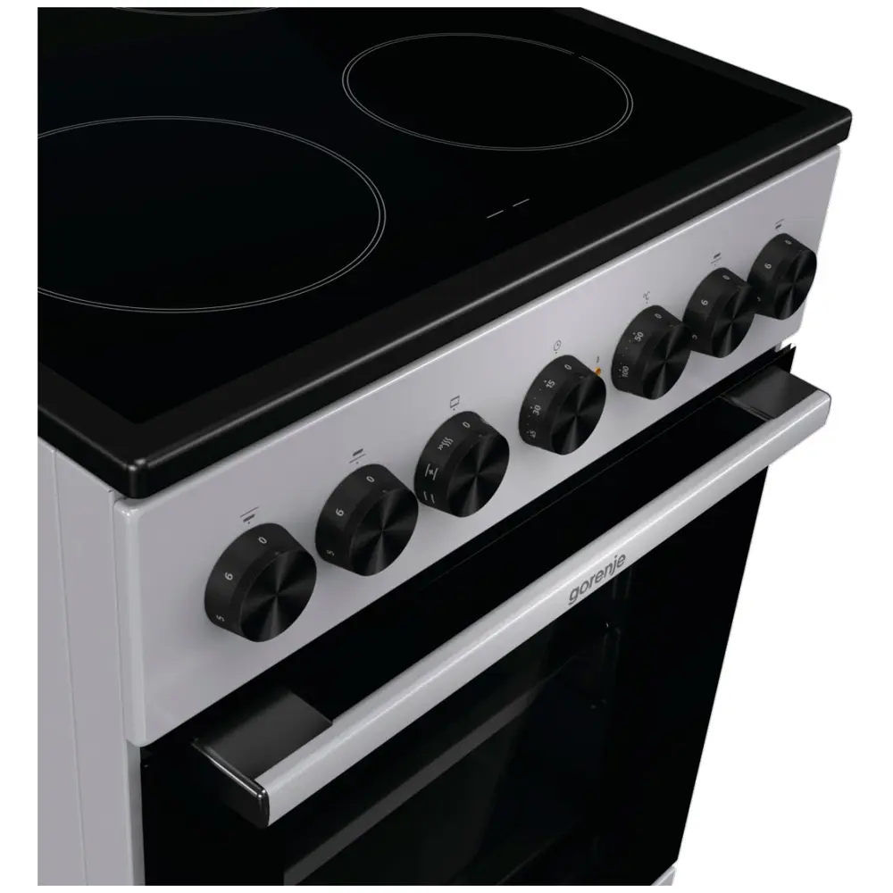 Фото 4 Электрическая плита с духовкой Gorenje 492211 50x85x59.4 см цвет серебристый Фото 4 Электрическая плита с духовкой Gorenje 492211 50x85x59.4 см цвет серебристый