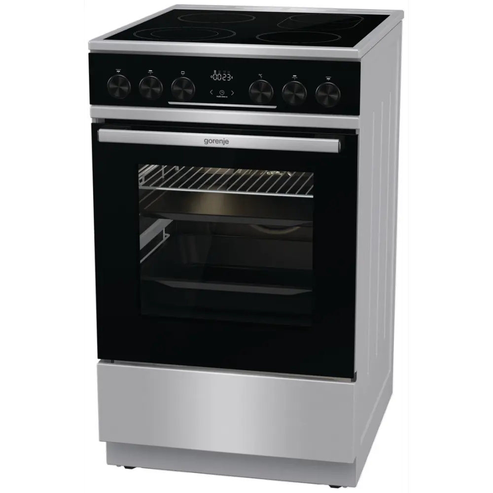 Фото 3 Электрическая плита с духовкой Gorenje 543843 50x85x59.4 см цвет нержавеющая сталь Фото 3 Электрическая плита с духовкой Gorenje 543843 50x85x59.4 см цвет нержавеющая сталь