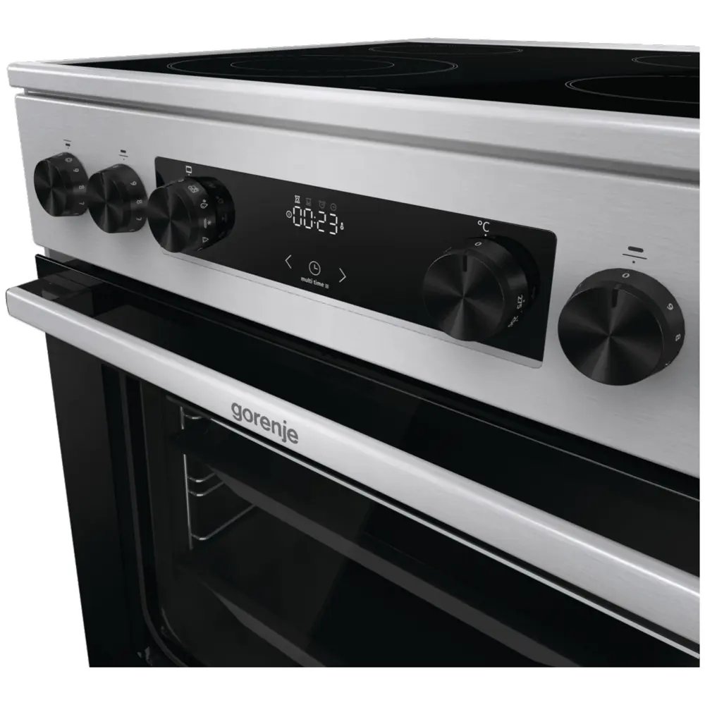Фото 2 Электрическая плита с духовкой Gorenje 543851 60x85x60 см цвет нержавеющая сталь Фото 2 Электрическая плита с духовкой Gorenje 543851 60x85x60 см цвет нержавеющая сталь