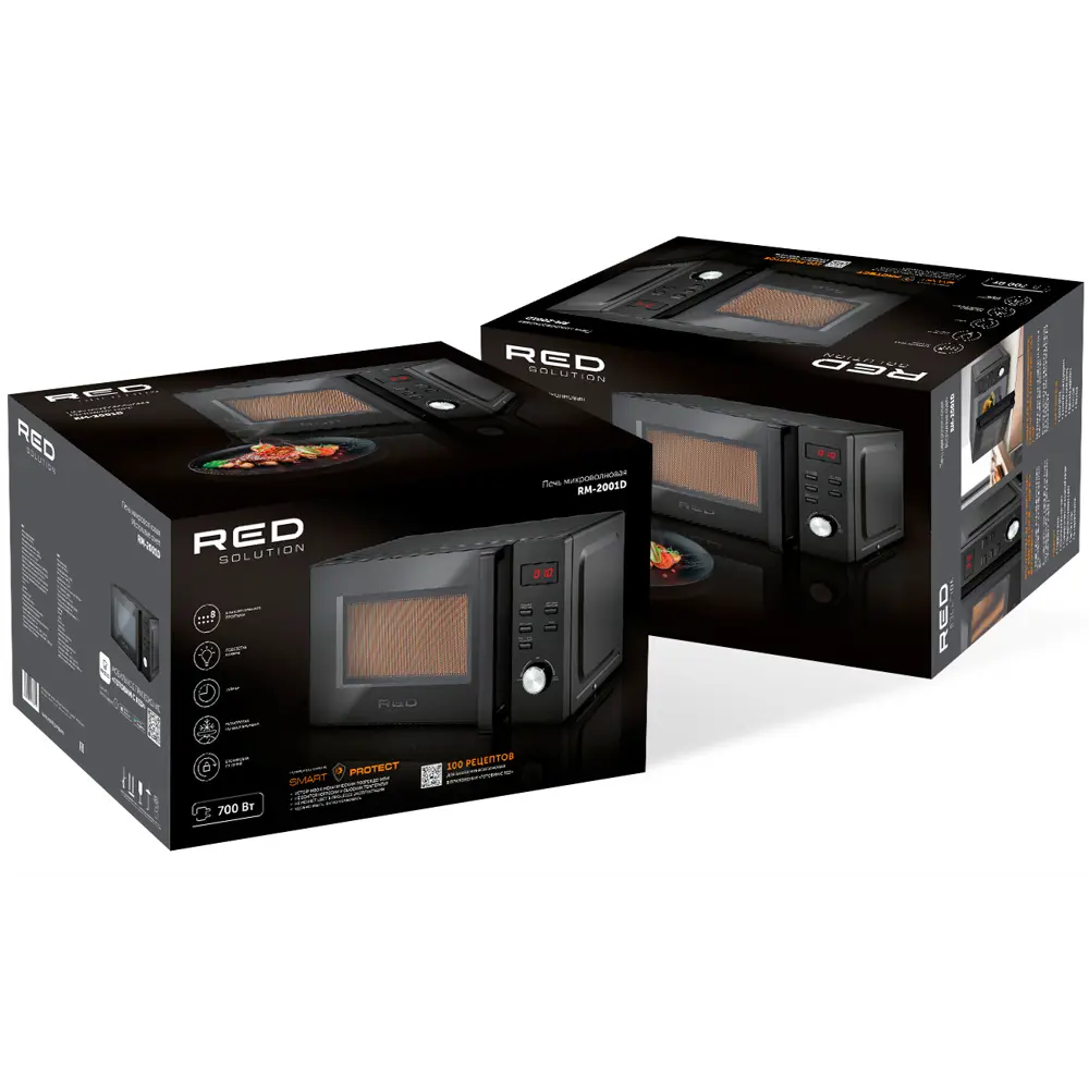 Фото 8 Отдельностоящая микроволновая печь Red solution RM-2001D 20 л 44x34x25.9 см цвет черный Фото 8 Отдельностоящая микроволновая печь Red solution RM-2001D 20 л 44x34x25.9 см цвет черный