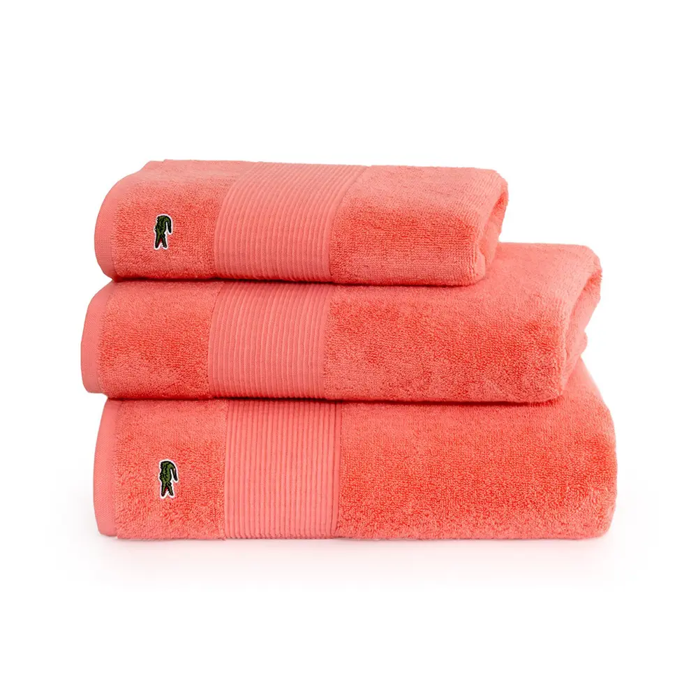 Фото 2 Полотенце Lacoste Super papaye для ванной 100x150 см розовый Фото 2 Полотенце Lacoste Super papaye для ванной 100x150 см розовый