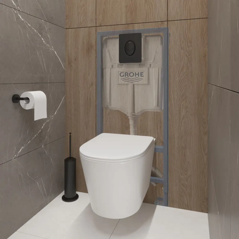 Фото 8 Инсталляция для унитаза комплект 3 в 1 Grohe 38505001 Фото 8 Инсталляция для унитаза комплект 3 в 1 Grohe 38505001