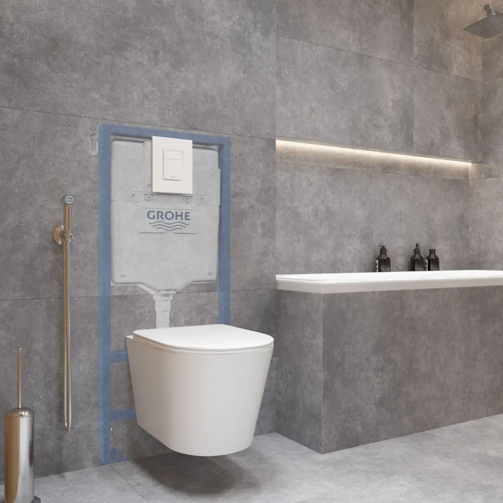 Фото 3 Инсталляция для унитаза комплект 4 в 1 Grohe 38732002 Фото 3 Инсталляция для унитаза комплект 4 в 1 Grohe 38732002
