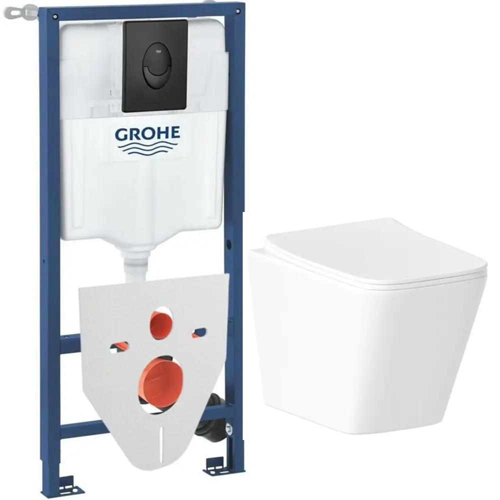 Фото Комплект инсталляция с унитазом Grohe 7803GM0284 цвет белый