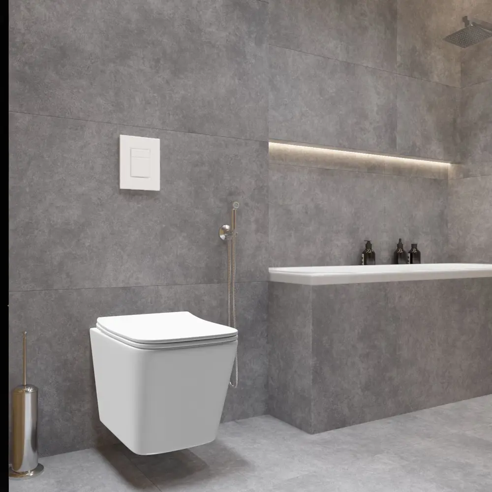 Фото 13 Комплект инсталляция с унитазом Grohe D133479K89 цвет белый Фото 13 Комплект инсталляция с унитазом Grohe D133479K89 цвет белый