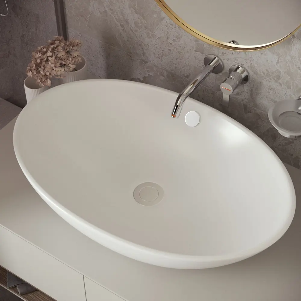 Фото 8 Раковина Helmken 064e38227r Helmken70962000_01 62см цвет белый, золотой