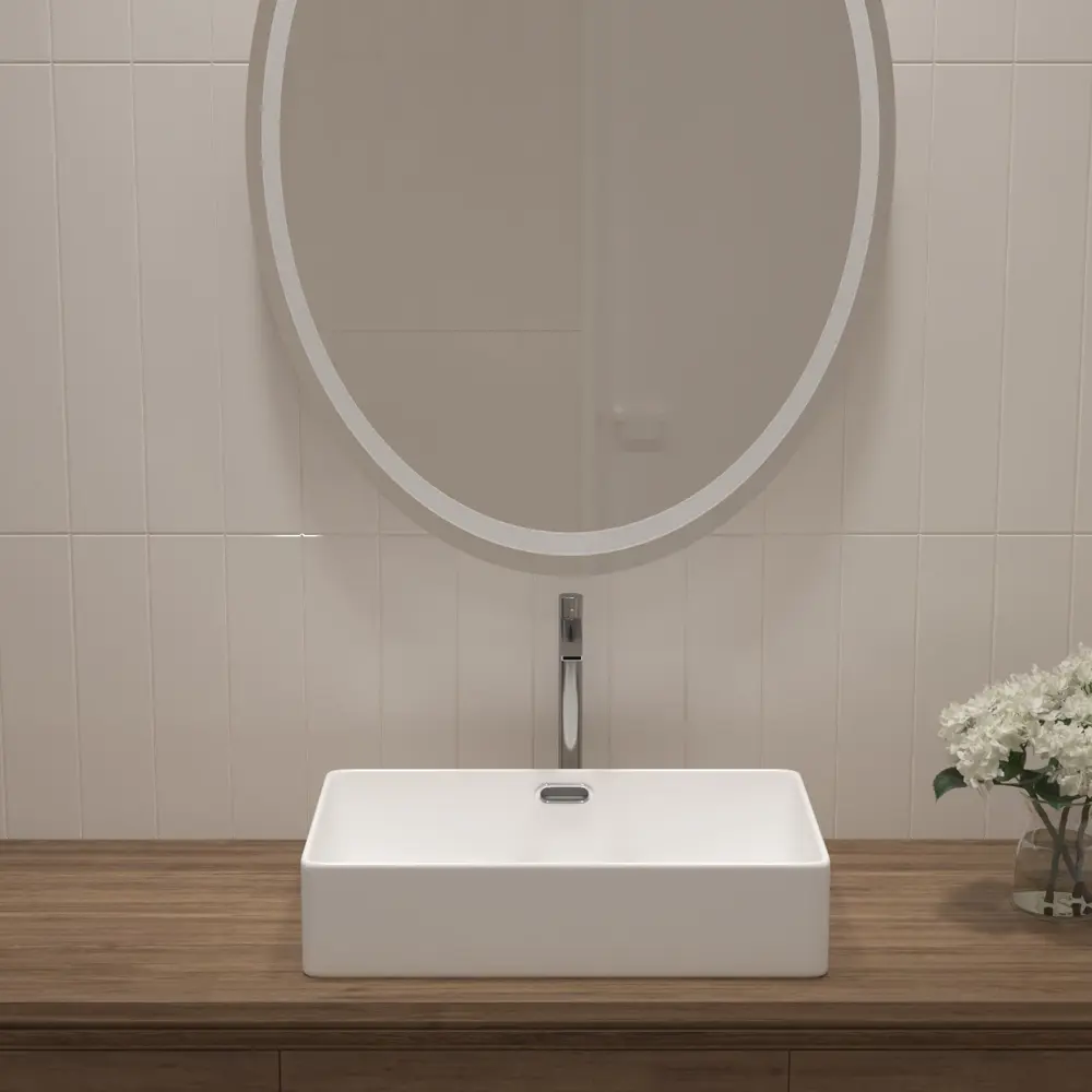 Фото 9 Раковина Helmken d29m621626 Helmken37845000_01 60см цвет белый, хром