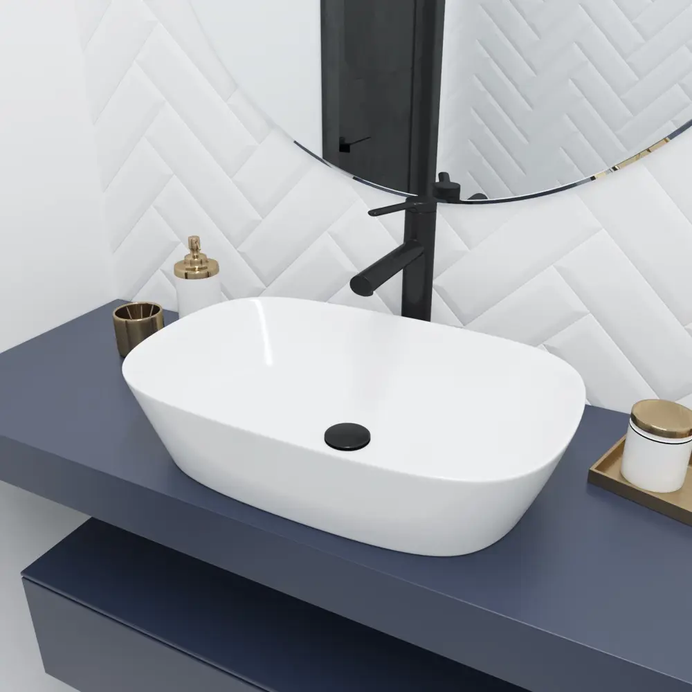 Фото 12 Раковина Helmken f5819f0822 Helmken39340000_01 60см цвет белый, хром