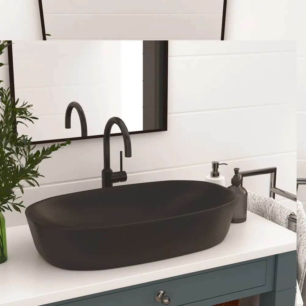 Фото 11 Раковина Helmken 39370001 Helmken39340000_01 70см цвет черный Фото 11 Раковина Helmken 39370001 Helmken39340000_01 70см цвет черный