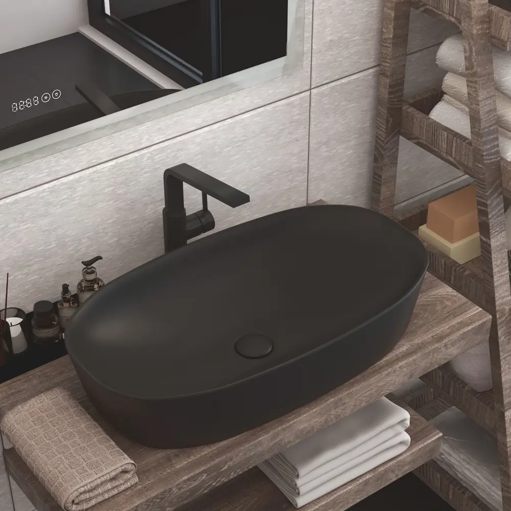 Фото 4 Раковина Helmken 39370001 Helmken39340000_01 70см цвет черный Фото 4 Раковина Helmken 39370001 Helmken39340000_01 70см цвет черный