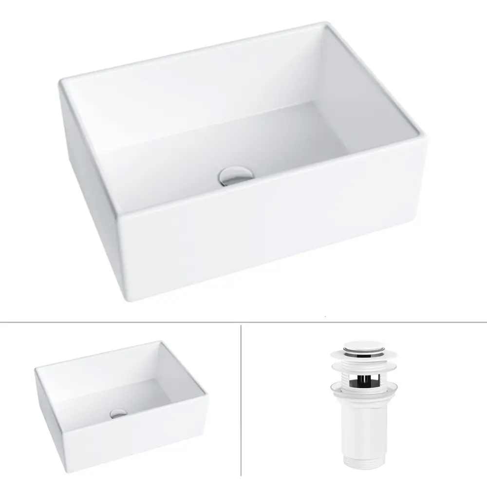 Фото Раковина Helmken 8f1f790791 Helmken48653000_01 53см цвет белый, белый матовый