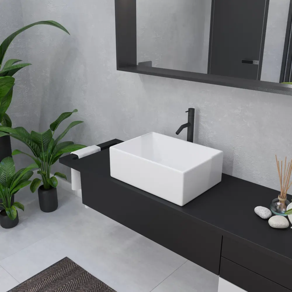 Фото 8 Раковина Helmken 8f1f790791 Helmken48653000_01 53см цвет белый, белый матовый