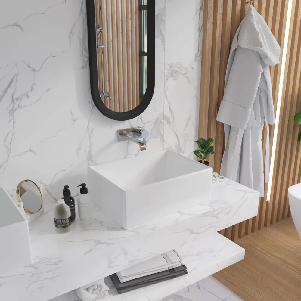 Фото 13 Раковина Helmken 8f1f790791 Helmken48653000_01 53см цвет белый, белый матовый