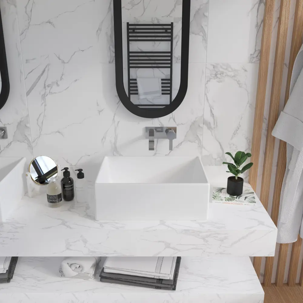 Фото 12 Раковина Helmken 8f1f790791 Helmken48653000_01 53см цвет белый, белый матовый