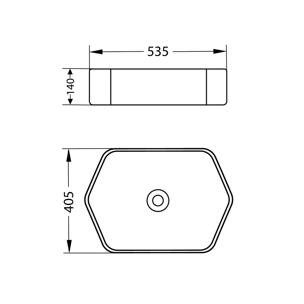 Фото 20 Раковина Helmken 2950t57v12 Helmken36653000_01 53.5см цвет белый, черный матовый