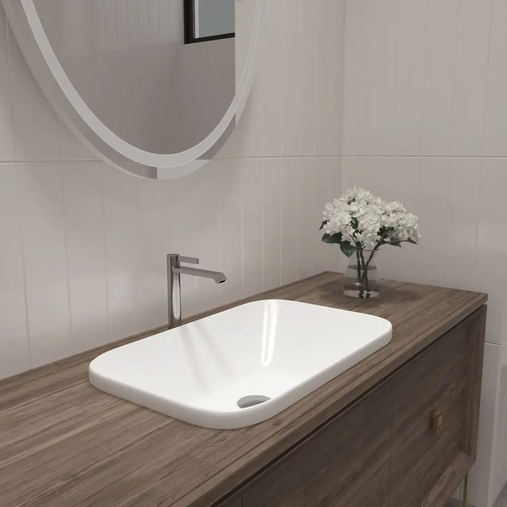 Фото 7 Раковина Helmken 4139fd7917 Helmken37060000_01 60см цвет белый, черный матовый