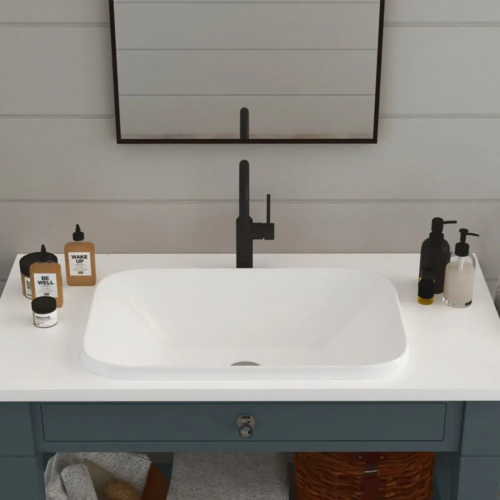 Фото 9 Раковина Helmken 4139fd7917 Helmken37060000_01 60см цвет белый, черный матовый