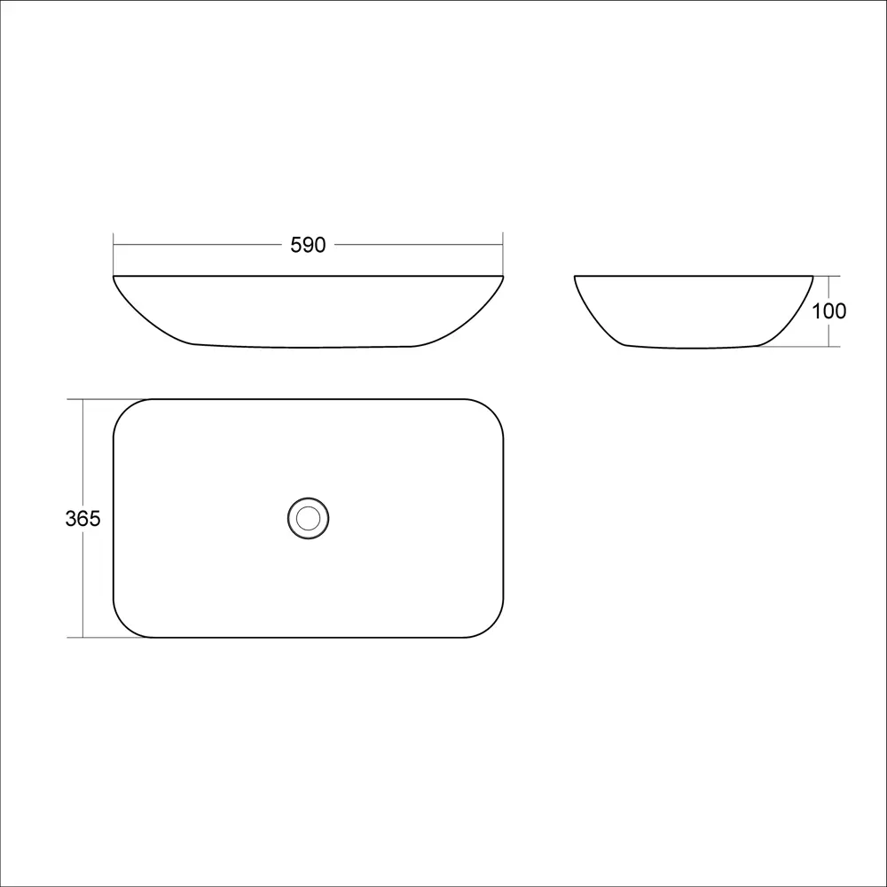 Фото 18 Раковина Helmken p47g985436 Helmken54059000_01 59см цвет белый, черный матовый