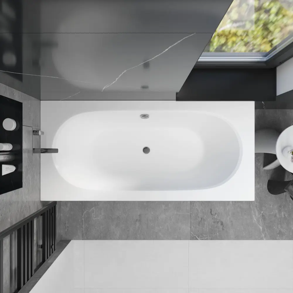 Фото 13 Ванна акриловая Helmken Vienna 9D54X81908 150 x 75 комплект 4 в 1 цвет белый