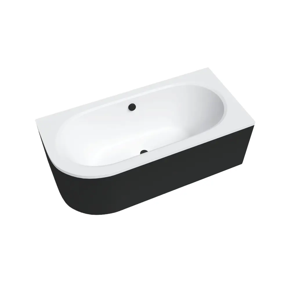 Фото 16 Ванна акриловая Helmken Marbella Lux 0M03546V49 170x75 комплект 3 в 1: правосторонняя ванна, каркас, лицевой экран цвет черный Фото 16 Ванна акриловая Helmken Marbella Lux 0M03546V49 170x75 комплект 3 в 1: правосторонняя ванна, каркас, лицевой экран цвет черный