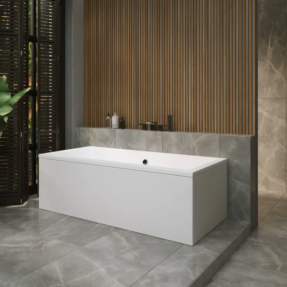 Фото 9 Ванна акриловая Helmken Alvaro 4625B970K6 175x80 комплект 4 в 1 цвет белый/черный