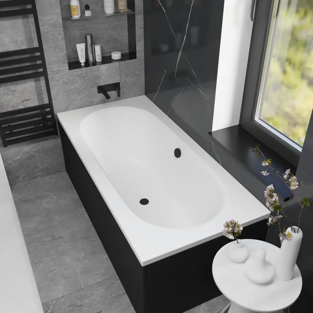 Фото 12 Ванна акриловая Helmken Vienna R14245183R 170x75 комплект 3 в 1 цвет белый/черный Фото 12 Ванна акриловая Helmken Vienna R14245183R 170x75 комплект 3 в 1 цвет белый/черный