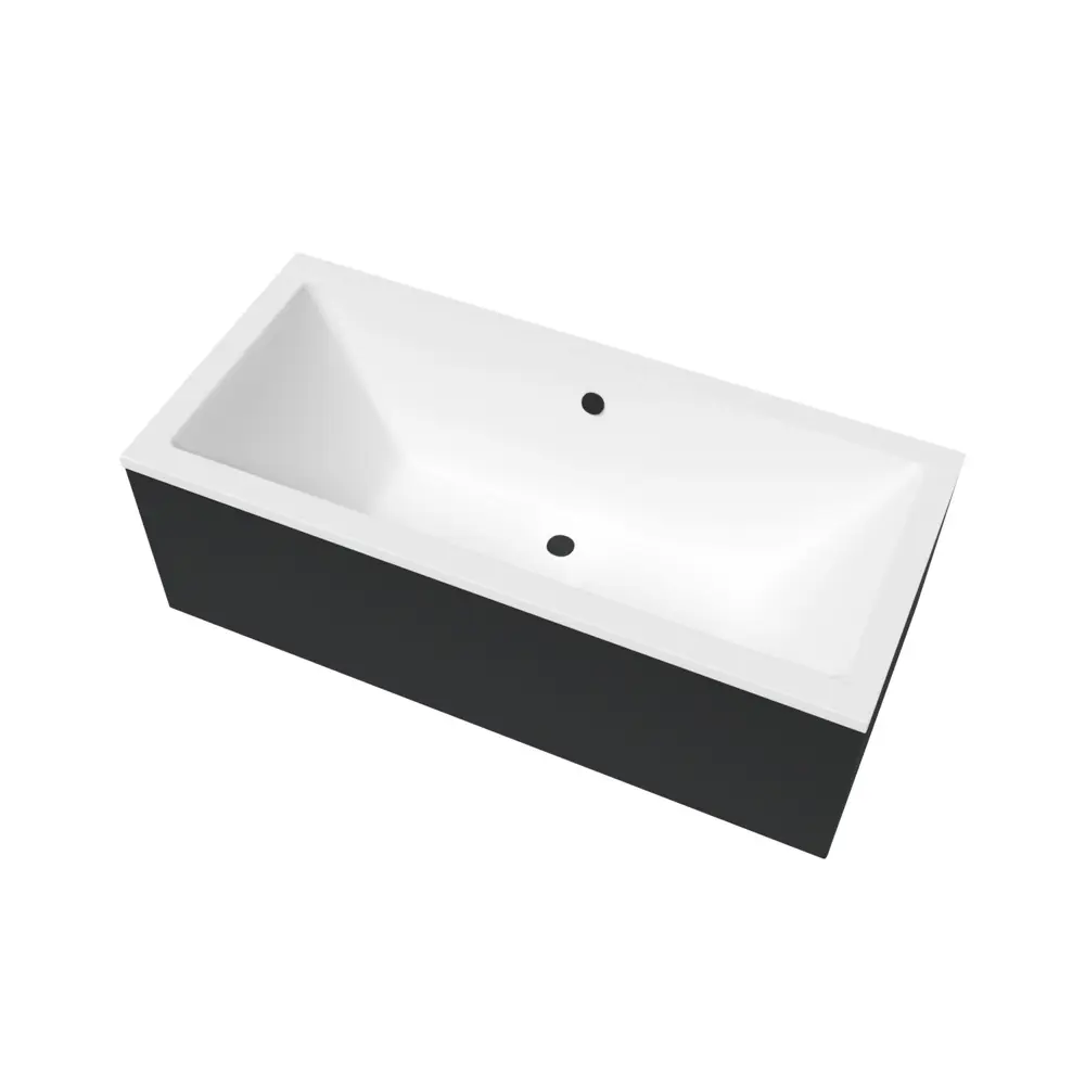 Фото 17 Ванна акриловая Helmken Alvaro 6904149Y2K 180x80 комплект 4 в 1 цвет белый/черный