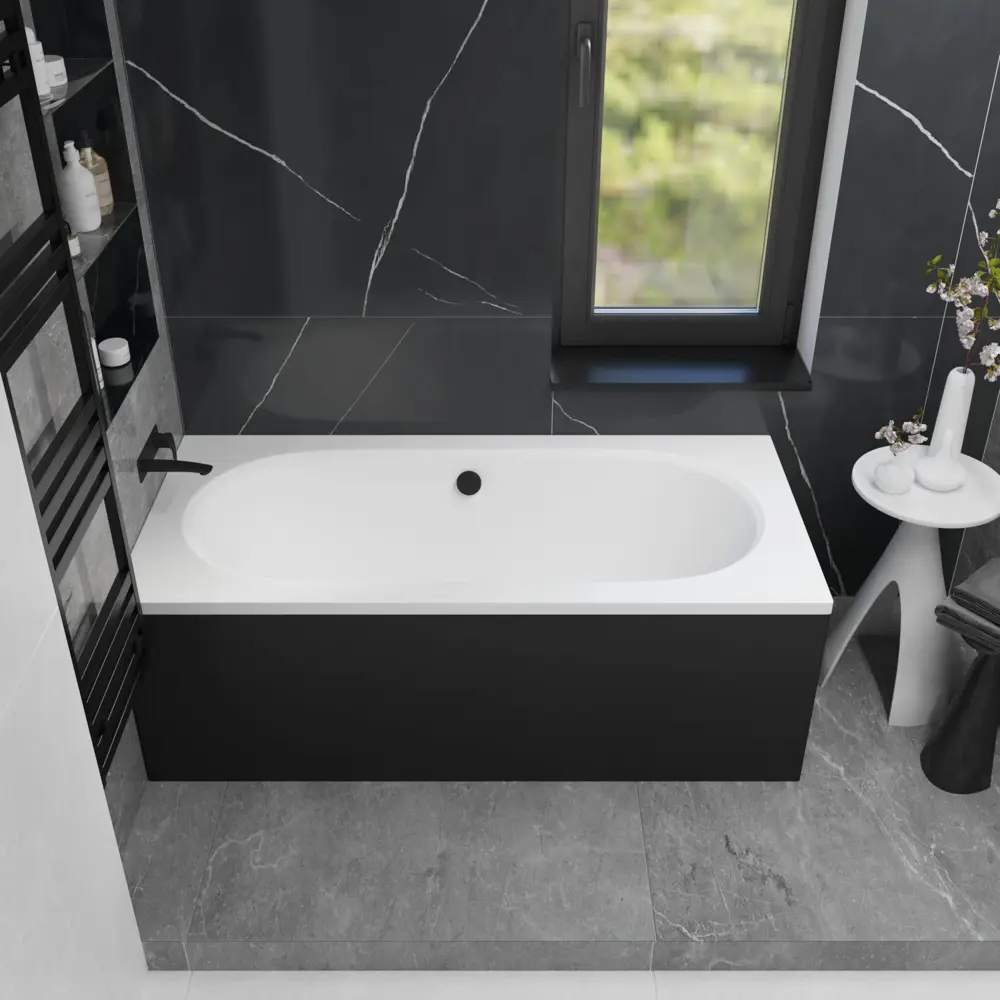 Фото 10 Ванна акриловая Helmken Vienna V45504F413 180x80 комплект 4 в 1 цвет белый/черный Фото 10 Ванна акриловая Helmken Vienna V45504F413 180x80 комплект 4 в 1 цвет белый/черный