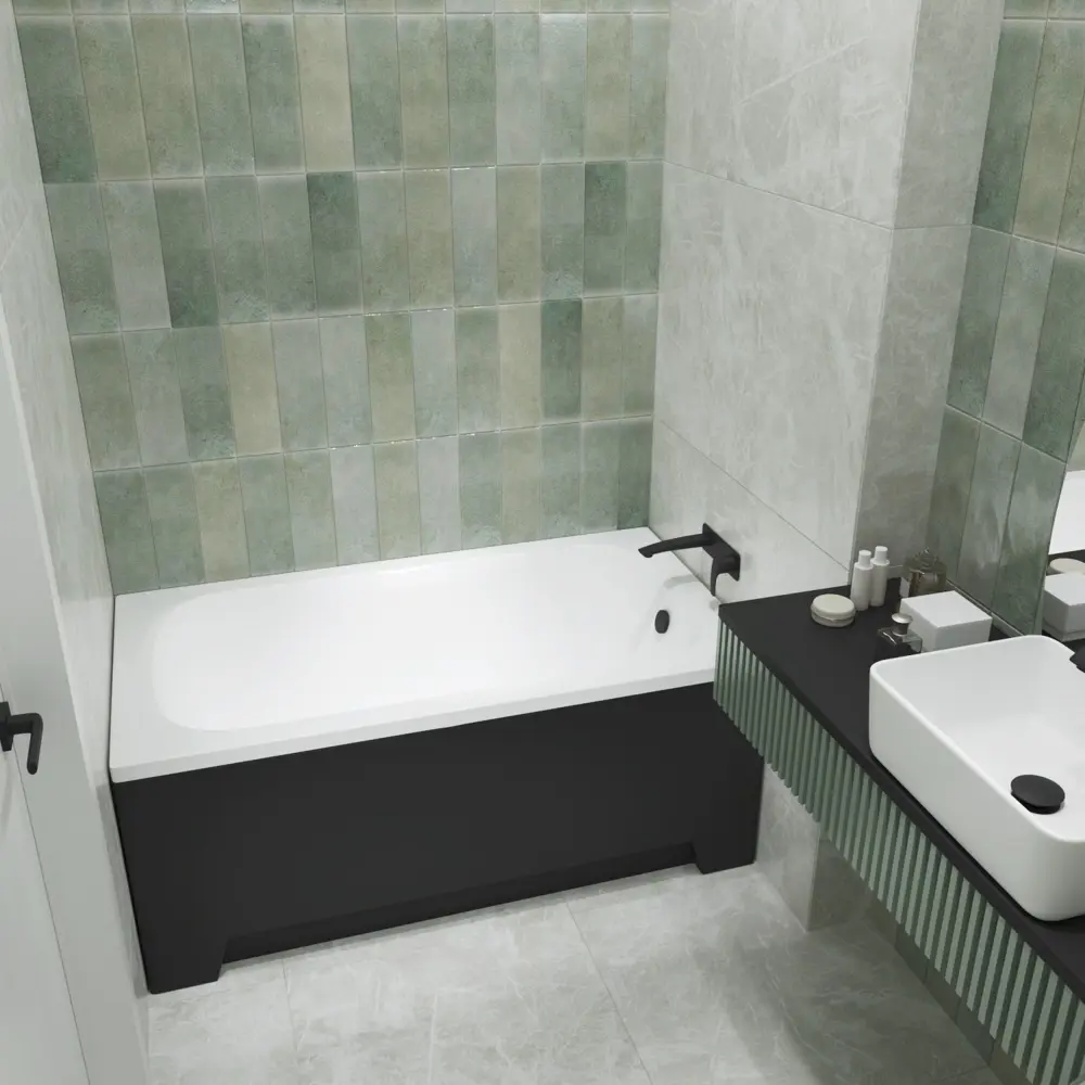 Фото 19 Ванна акриловая Helmken Edelva 38677N019M 130x70 комплект 3 в 1: прямоугольная ванна, ножки, подголовник серого цвета Фото 19 Ванна акриловая Helmken Edelva 38677N019M 130x70 комплект 3 в 1: прямоугольная ванна, ножки, подголовник серого цвета