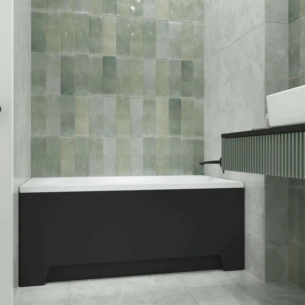 Фото 18 Ванна акриловая Helmken Edelva 715N0539K8 130x70 комплект 2 в 1: прямоугольная ванна, подголовник серого цвета