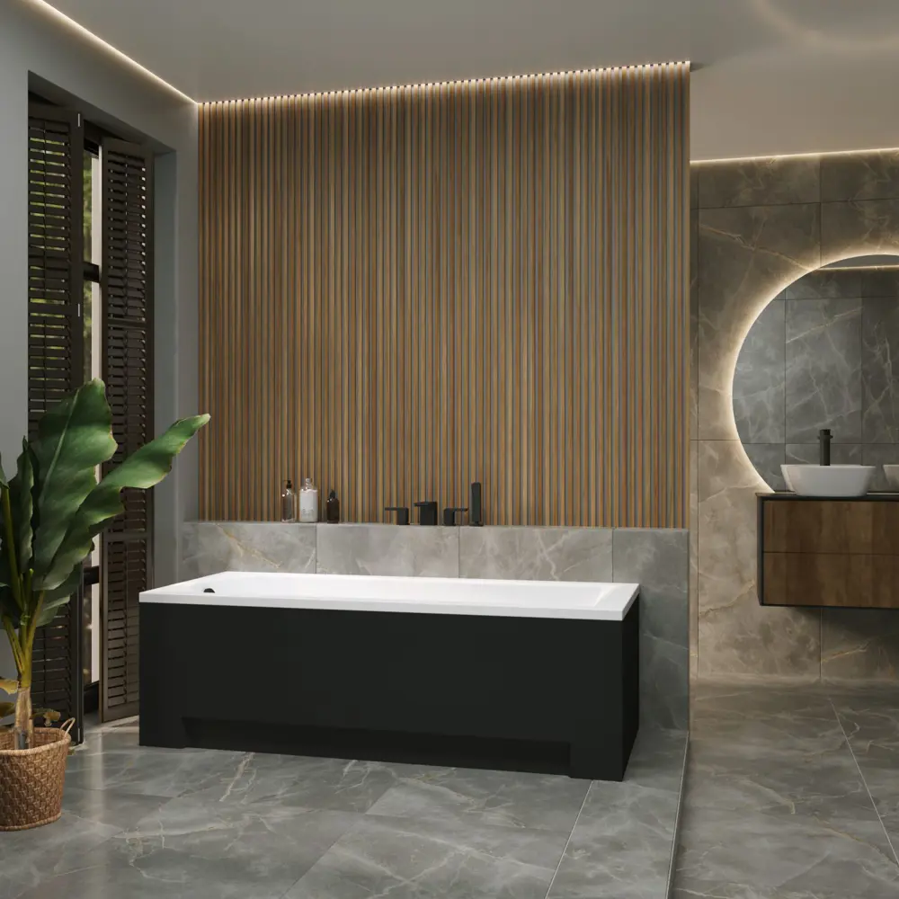 Фото 7 Ванна акриловая Helmken Vespera V9471X6295 150x70 комплект 4 в 1 цвет белый/серый Фото 7 Ванна акриловая Helmken Vespera V9471X6295 150x70 комплект 4 в 1 цвет белый/серый