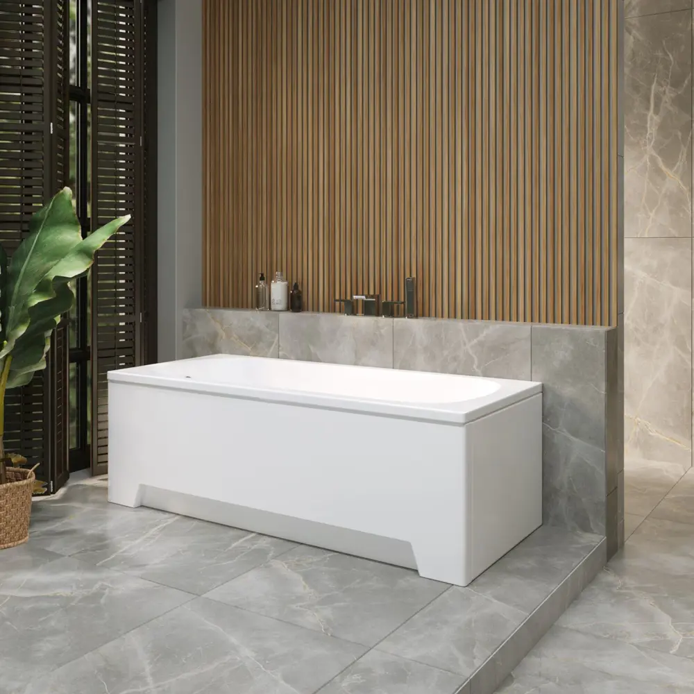 Фото 10 Ванна акриловая Helmken Edelva 3P31107M40 150x70 комплект 4 в 1 цвет белый/черный