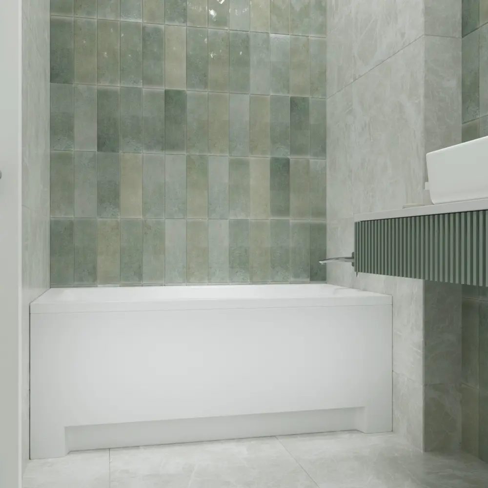 Фото 8 Ванна акриловая Helmken Rivana 3770X23P78 120x70 комплект 5 в 1 цвет белый/черный