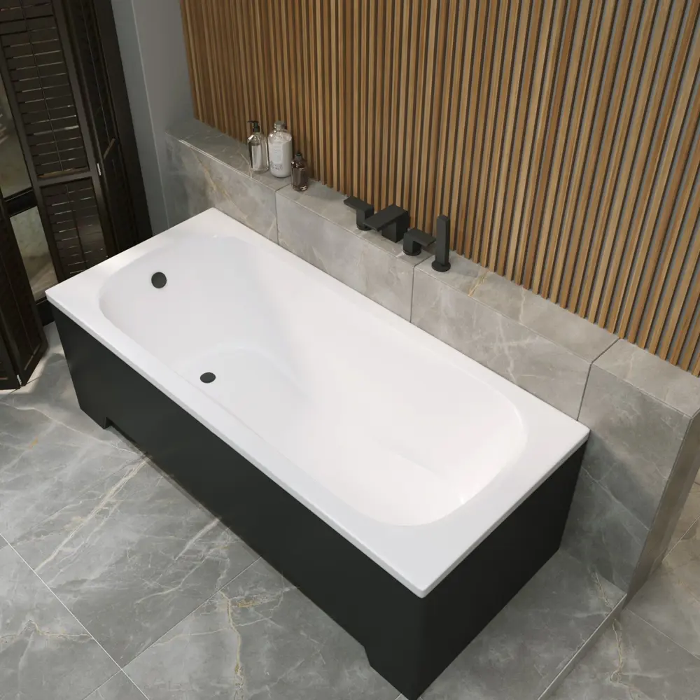 Фото 11 Ванна акриловая Helmken Edelva 3N8739755F 160x70 комплект 5 в 1 цвет белый/серый